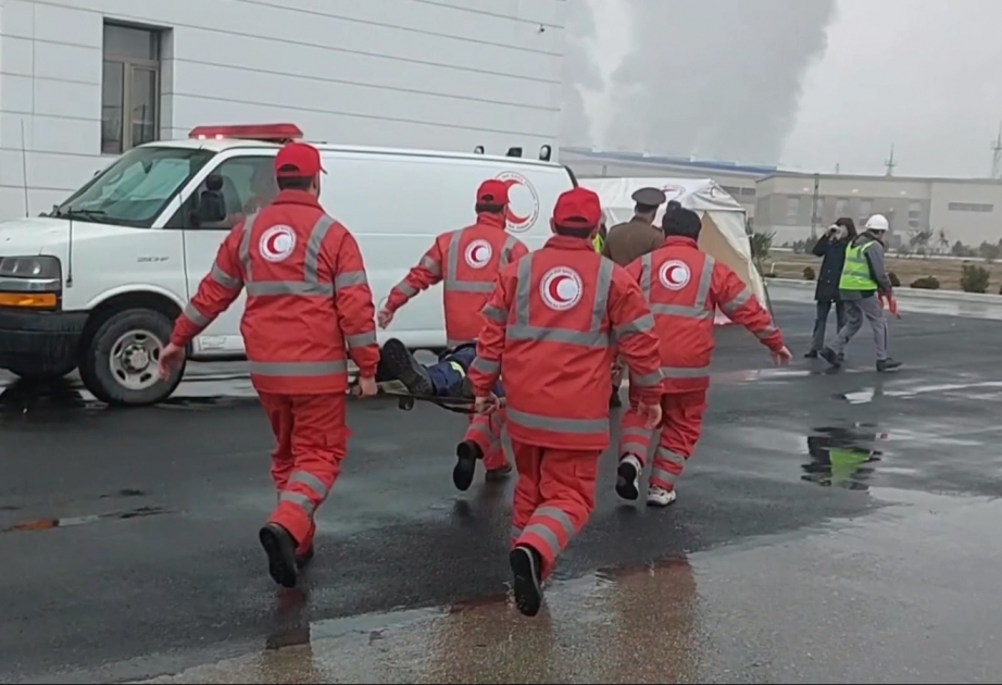FHN-in Sumqayıt Regional Mərkəzi obyekt mülki müdafiə məşqi keçirib VİDEO
