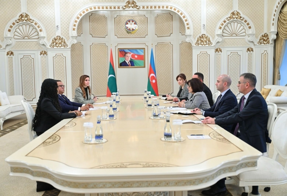 Speaker of Azerbaijan`s Milli Majlis meets with her counterparts from Maldives and Sri Lanka