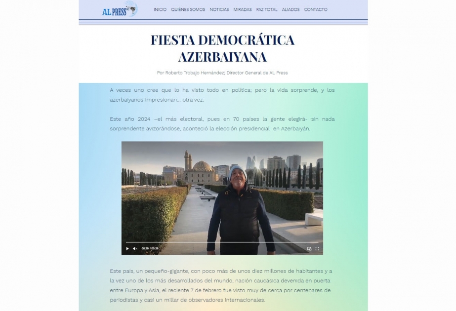 AL Press: Fiesta democrática azerbaiyana