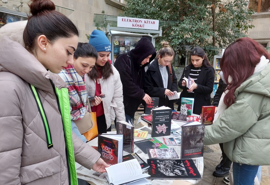 В Национальной библиотеке организована выставка «Трагедия ХХ века – Ходжалинский геноцид»