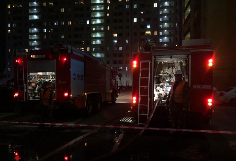 Abşeronda yaşayış binasında baş verən yanğın söndürülüb, 25 nəfər təxliyə edilib  YENİLƏNİB