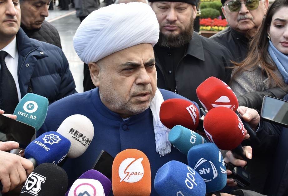 Allahşükür Paşazadə: İşğaldan azad edilmiş ərazilərdəki bütün mədəni irsimiz bərpa edilir VİDEO
