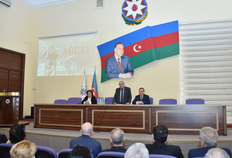 Dövlət İdarəçilik Akademiyasında Xocalı soyqırımının 32-ci ildönümü ilə əlaqədar tədbir keçirilib