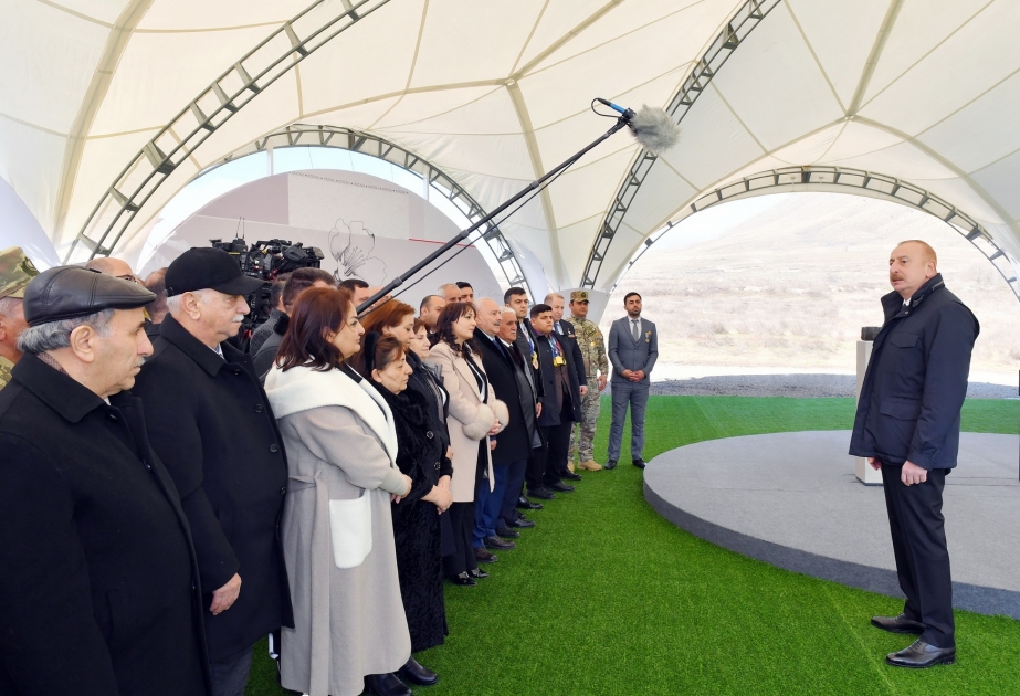 Azərbaycan Prezidenti: Günahsız Xocalı qurbanlarının qisasını döyüş meydanında aldıq VİDEO