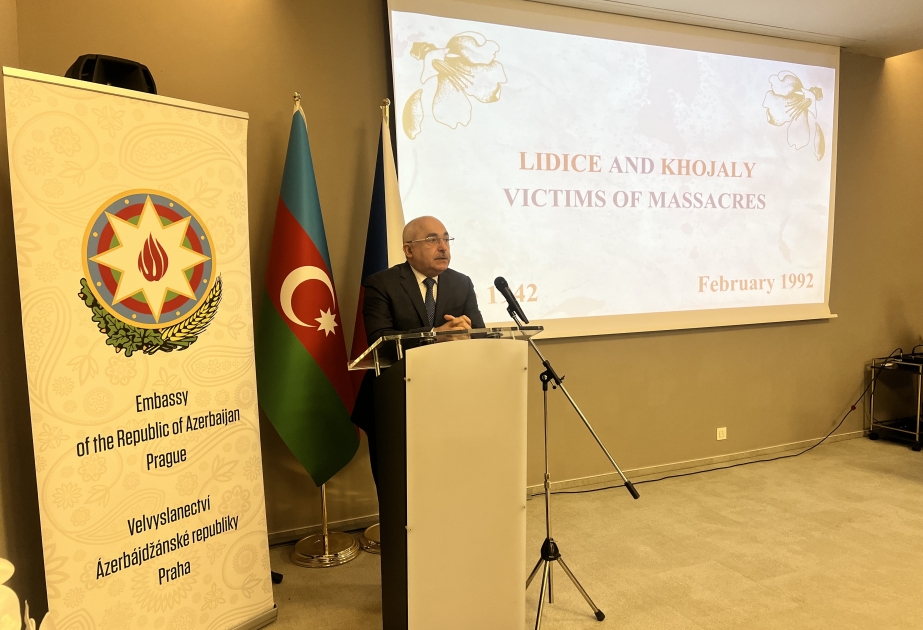 Praqada Xocalı faciəsinə həsr olunan anım mərasimi keçirilib