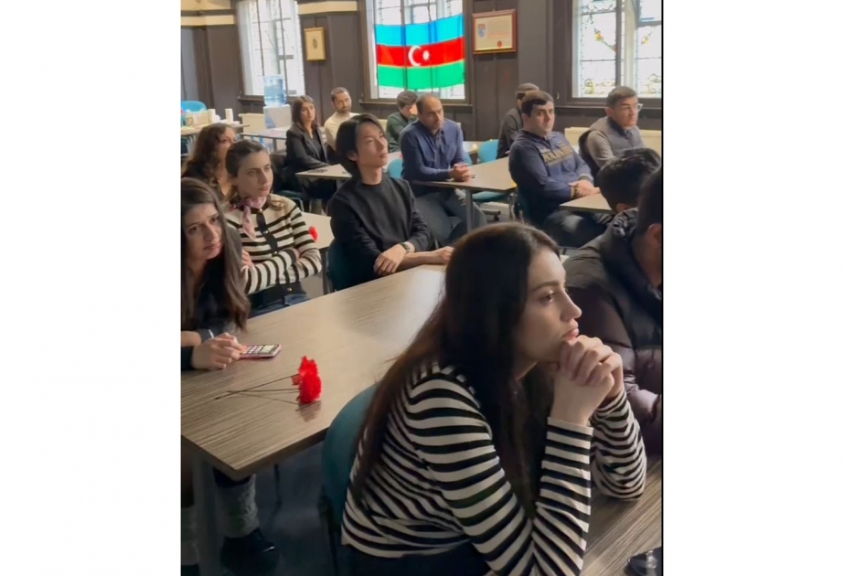 BMU məzunu Böyük Britaniyada Xocalı soyqırımı ilə bağlı tədbir keçirib