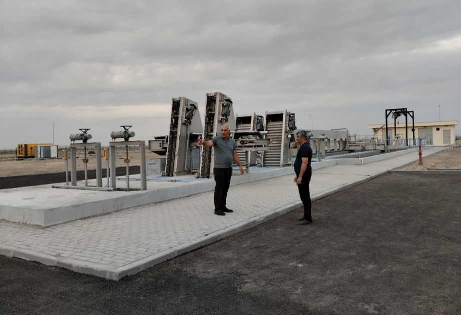 Biləsuvarda tullantı sularının təmizlənməsi üçün məntəqə istismara tam hazırdır