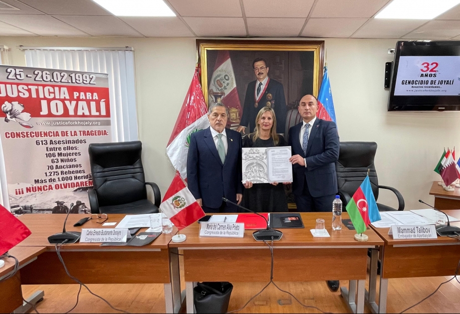 Peru Konqresi Xocalı soyqırımının ildönümü ilə bağlı bəyanat qəbul edib