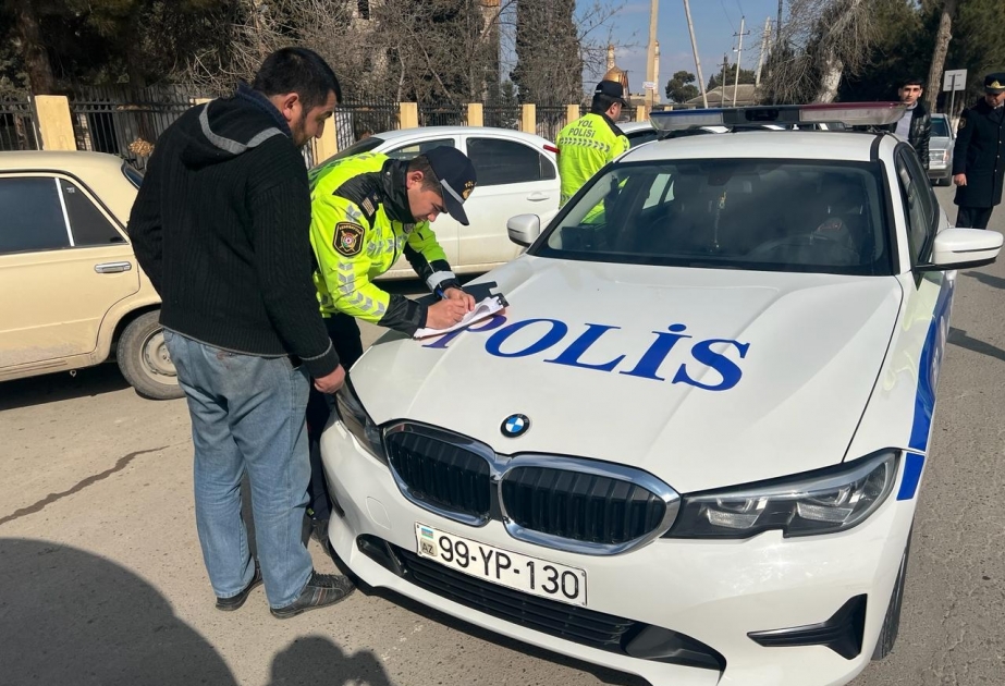Qayda pozuntusuna yol verən sürücülər cəzalandırılıblar
