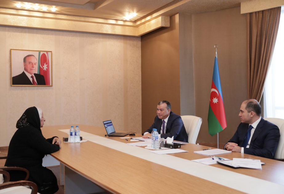 Əmək və əhalinin sosial müdafiəsi naziri İmişlidə vətəndaşları qəbul edib