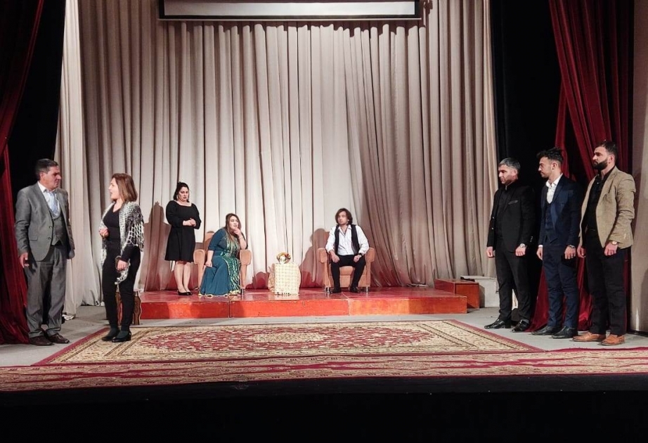 Ağdam Dövlət Dram Teatrında “Qisas” tamaşasının premyerası olub