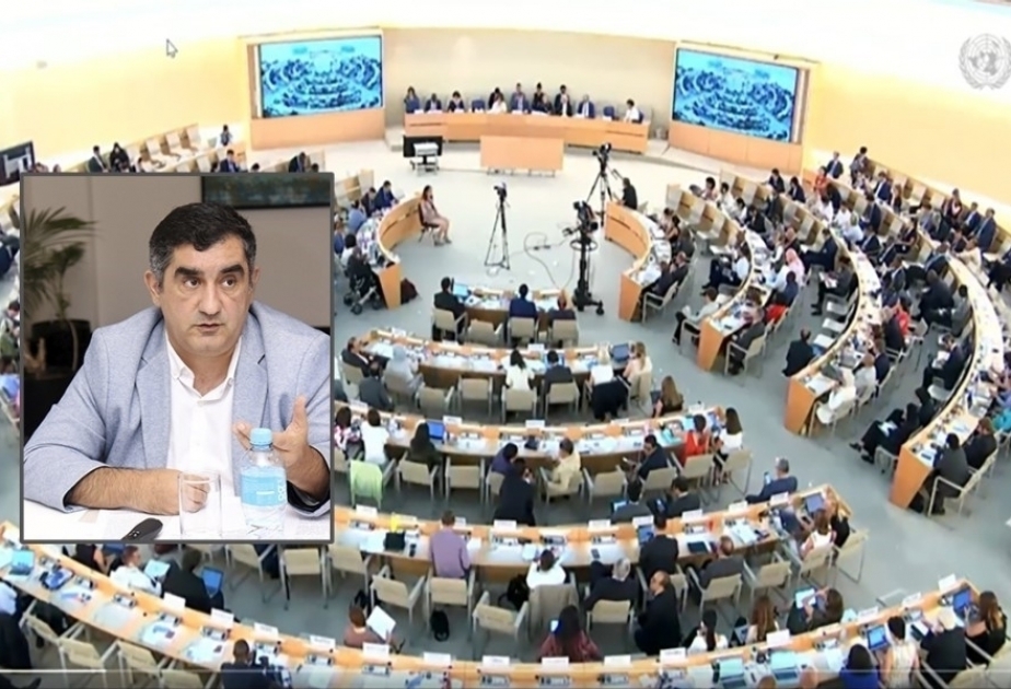 El Presidente de la ONG azerbaiyana pronunció por vídeo un discurso en el 55º periodo de sesiones del Consejo de Derechos Humanos