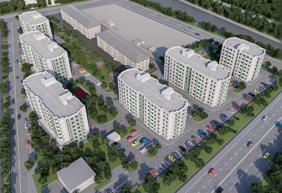 Yevlaxda MİDA tərəfindən yaşayış kompleksinin tikintisinə başlanılıb