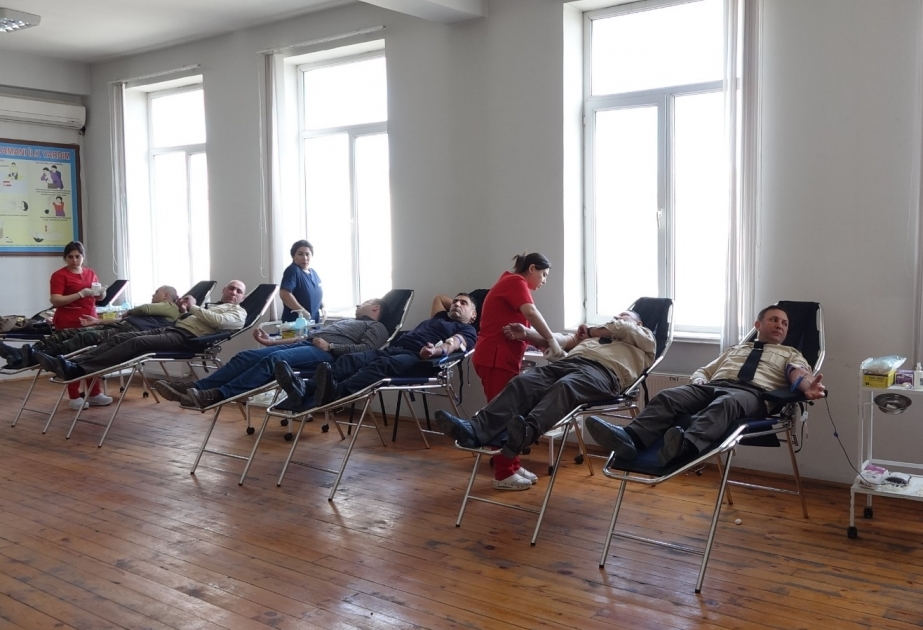 Fövqəladə Hallar Nazirliyində qanvermə aksiyası keçirilib