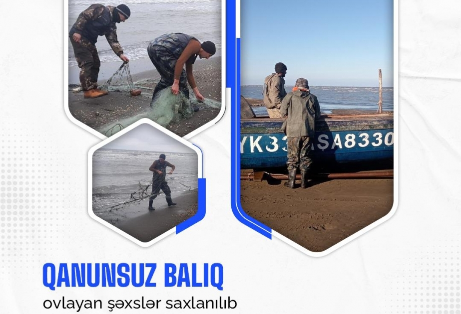 Qanunsuz balıq ovlayanlar saxlanıldı