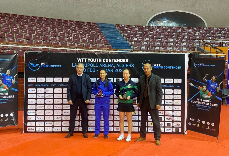 Azerbaijani table tennis players claim two medals at WTT Youth Contender Algiers 2024