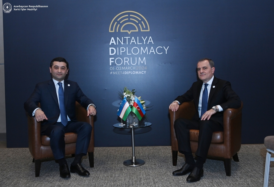 Azerbaijani, Uzbek FMs discuss post-conflict situation in region