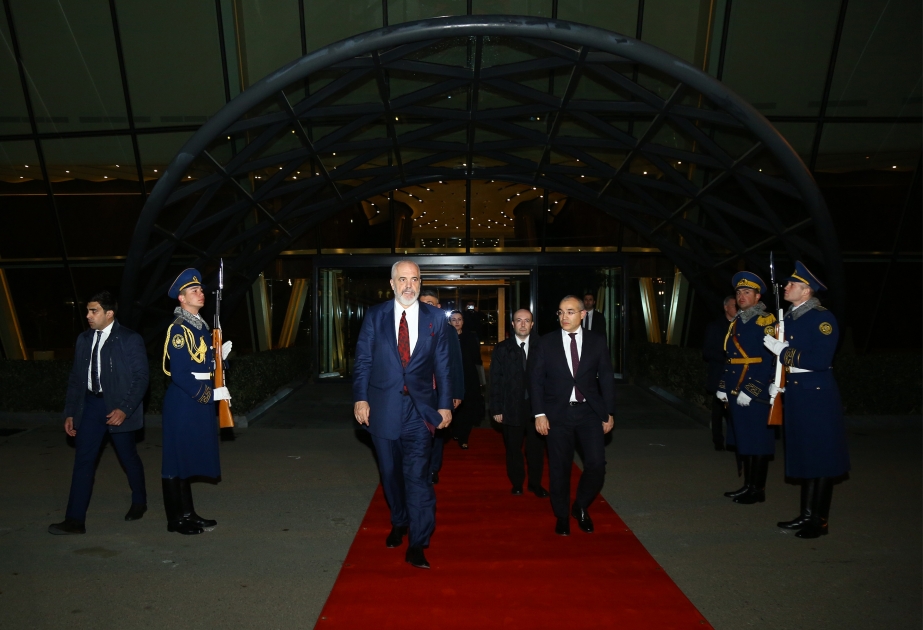 Albaniyanın Baş naziri Edi Ramanın Azərbaycana işgüzar səfəri başa çatıb