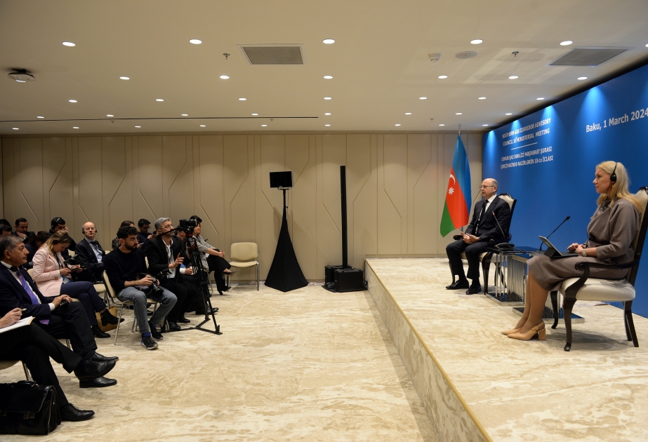 Azerbaijan`s Minister of Energy, European Commissioner for Energy make press statement