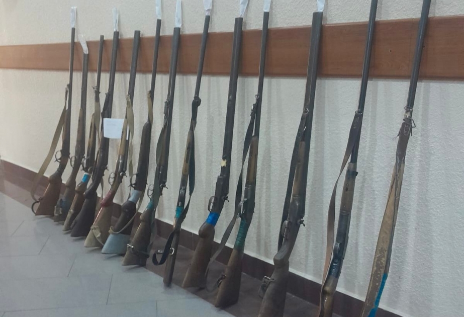 İsmayıllı və Qəbələdə vətəndaşlardan 16 tüfəng götürülüb