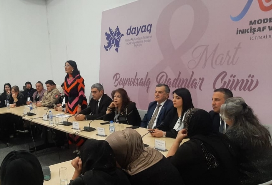 Beynəlxalq Qadınlar Günü ərəfəsində şəhid və qazi analarının iştirakı ilə tədbir keçirilib