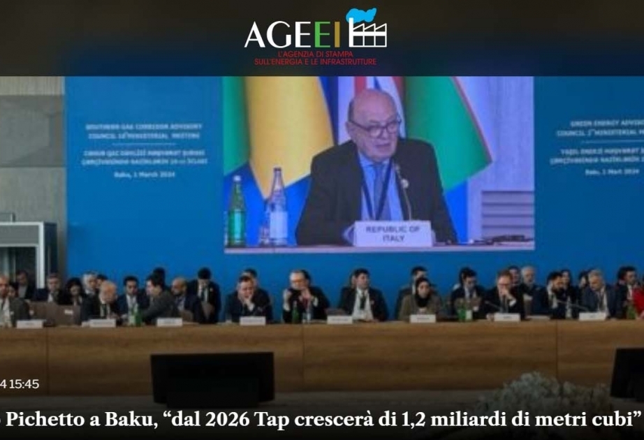 Las reuniones sobre el Corredor Meridional de Gas celebradas en Bakú, en el punto de mira de los medios de comunicación italianos