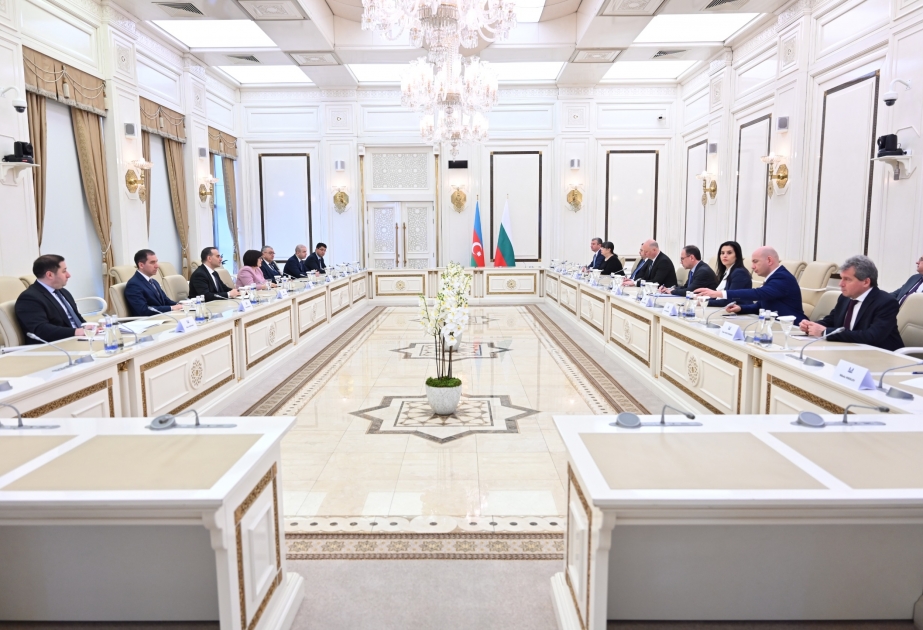 Milli Məclisin sədri Sahibə Qafarova Bolqarıstan Xalq Məclisinin sədri ilə görüşüb