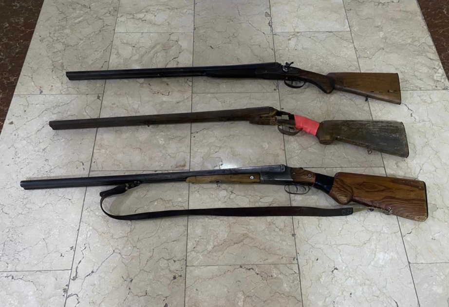 İsmayıllı və Göyçay sakinlərindən qanunsuz saxlanılan silahlar götürülüb