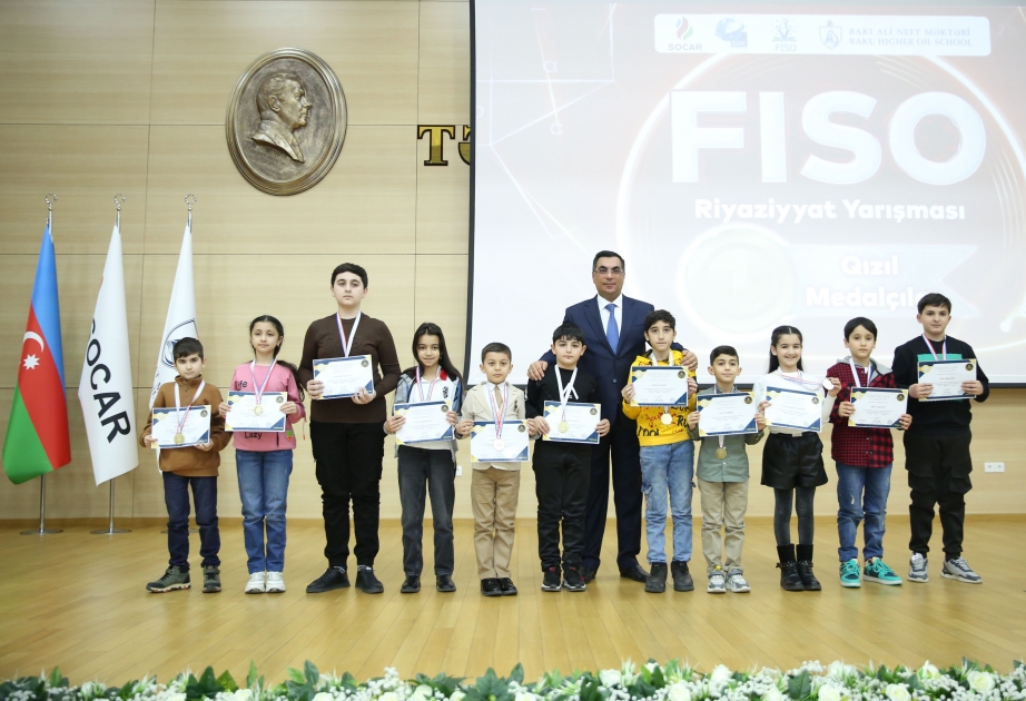 Bakı Ali Neft Məktəbi FISO Olimpiadasının seçim turunun mükafatlandırma tədbirinə ev sahibliyi edib