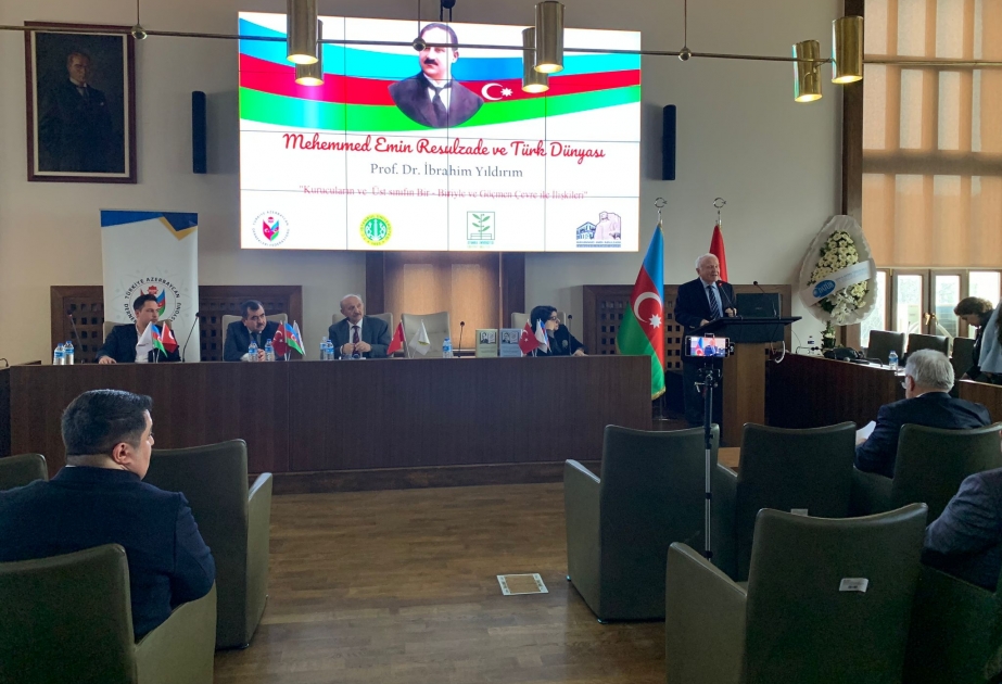 İstanbulda Məhəmməd Əmin Rəsulzadənin 140 illiyinə həsr edilmiş tədbir keçirilib