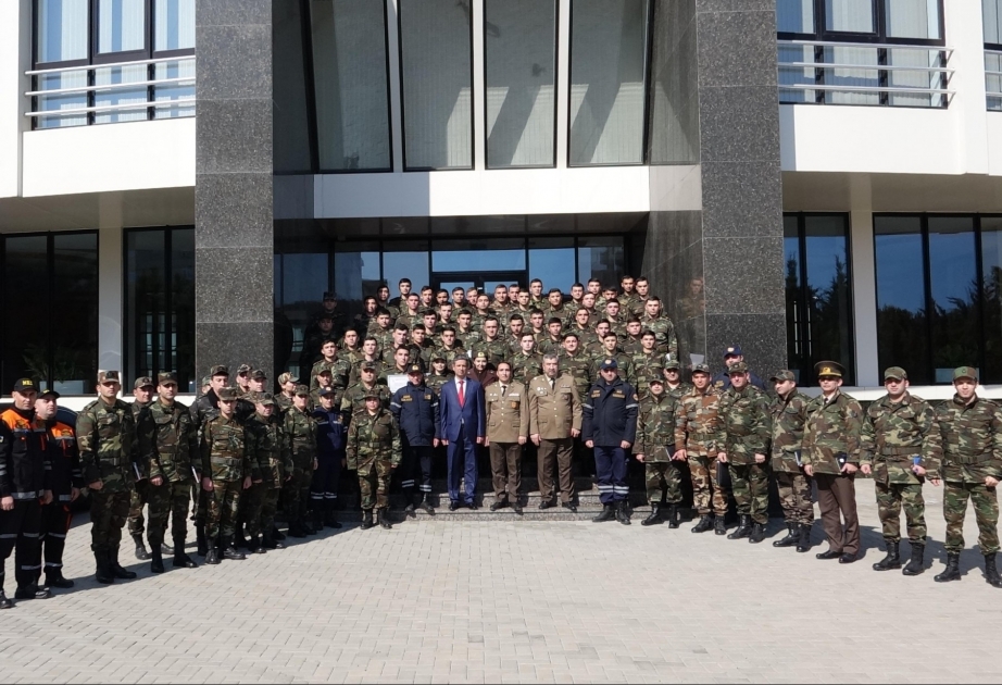FHN Akademiyasının kursantları Beynəlxalq Axtarış-xilasetmə Dəstəsinin taktiki-xüsusi təlimi ilə tanış olublar