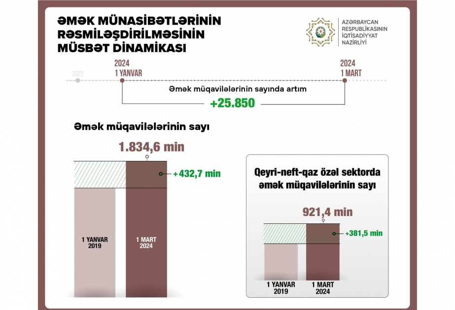 Nazir: Əmək müqavilələrinin sayı 26 minədək artıb