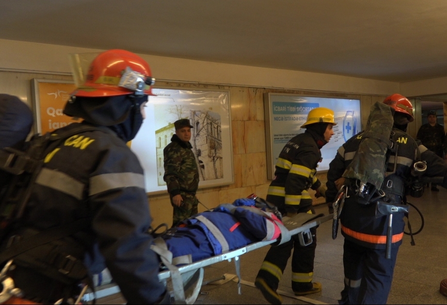 FHN-in metrodakı təliminə 5 texnika və 39 nəfərdən ibarət şəxsi heyət cəlb olunub