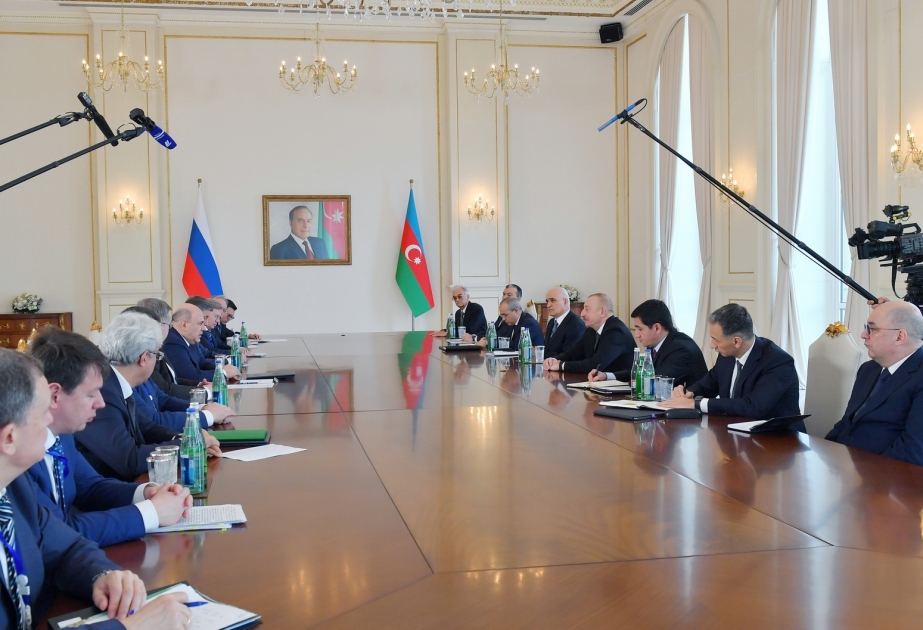 Состоялась встреча Президента Азербайджана Ильхама Алиева с председателем Правительства России ОБНОВЛЕНО-2 ВИДЕО