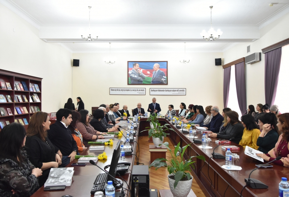 Milli Kitabxanada tanınmış pedaqoq Səidə İmanzadəyə həsr edilən kitabın təqdimat mərasimi olub