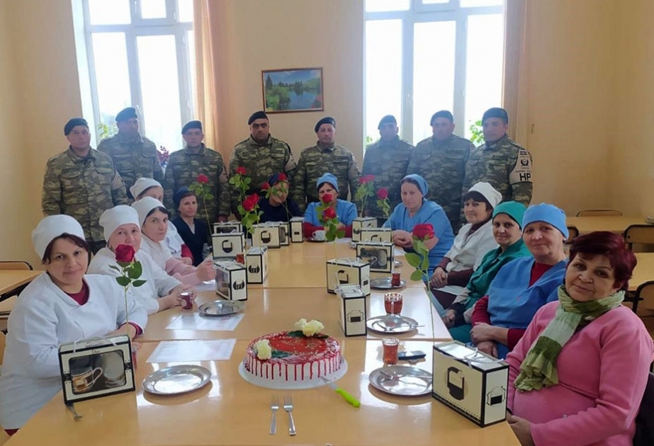 Azərbaycan Ordusunda Beynəlxalq Qadınlar Günü münasibətilə silsilə tədbirlər təşkil edilib