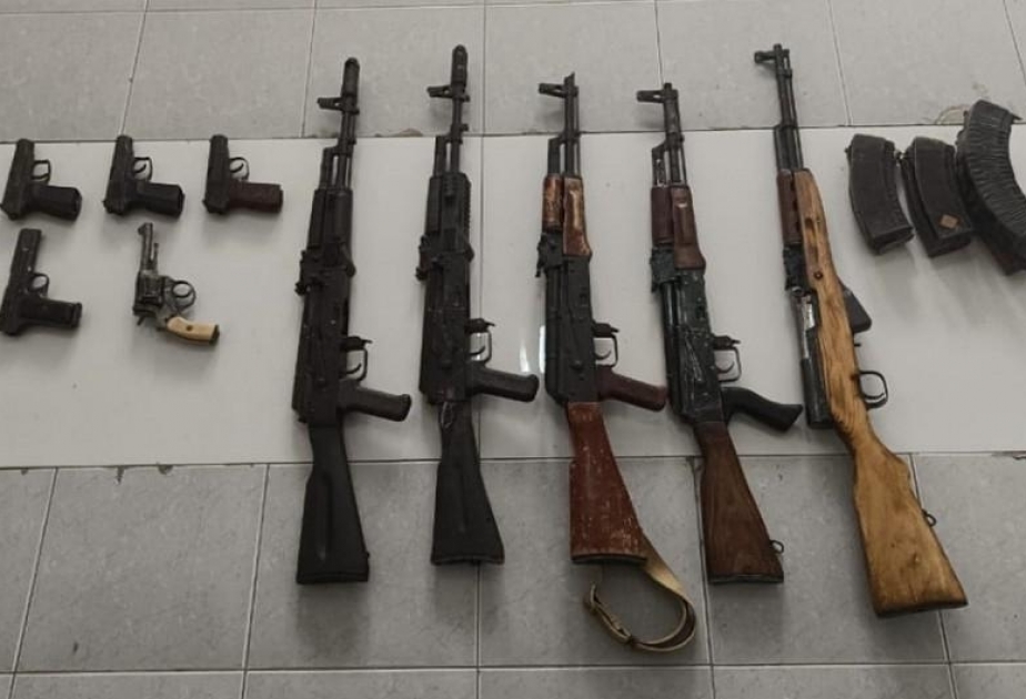 DİN: Martın 8-də qanunsuz saxlanılan xeyli silah təhvil götürülüb