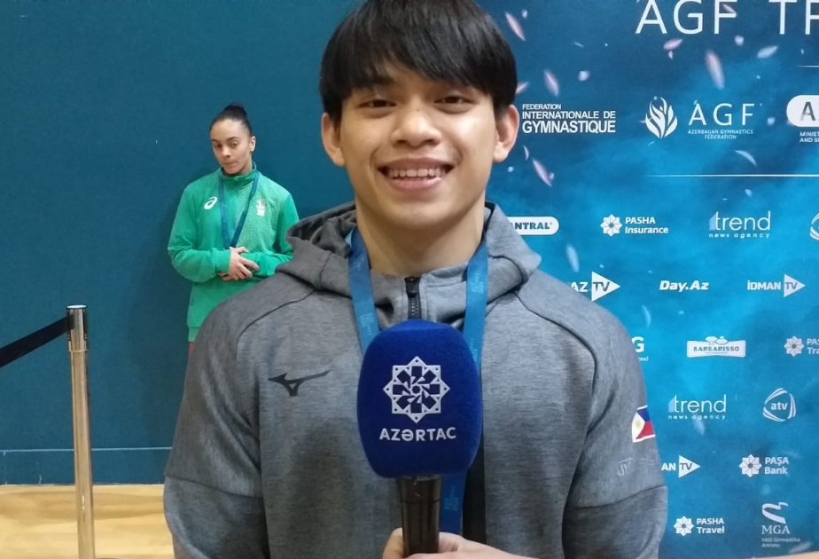 Filippinli gimnast: Azərbaycanda yaradılan şəraitdən tam razı qaldım
