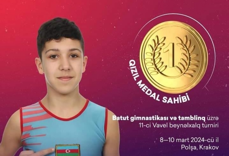 Aserbaidschanische Turner holt Gold in Polen