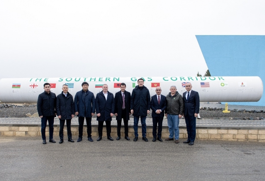 Руководство казахстанской компании «КазМунайГаз» побывало на Сангачальском терминале