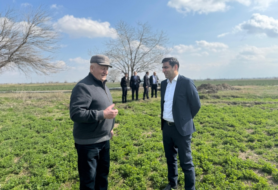 Aqrar Xidmətlər Agentliyinin sədri Samuxda vətəndaşların müraciətlərini dinləyib