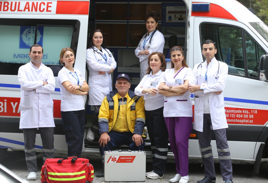 ®  Mərkəzi Gömrük Hospitalının Təcili Tibbi Yardım şöbəsi 7/24 saat işləyərək təcili və təxirəsalınmaz tibbi yardım göstərir