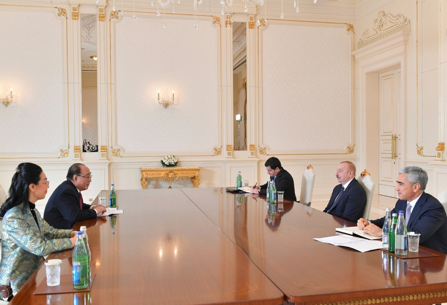 President Ilham Aliyev received Special Representative of Chinese Government on European Affairs  VIDEO