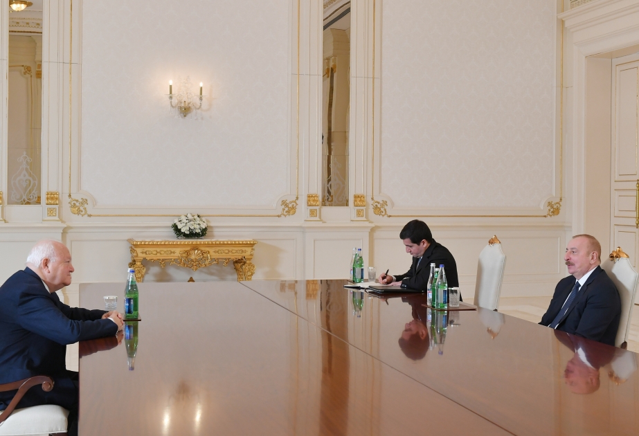 Prezident İlham Əliyev BMT-nin Sivilizasiyalar Alyansının ali nümayəndəsini qəbul edib  YENİLƏNİB VİDEO