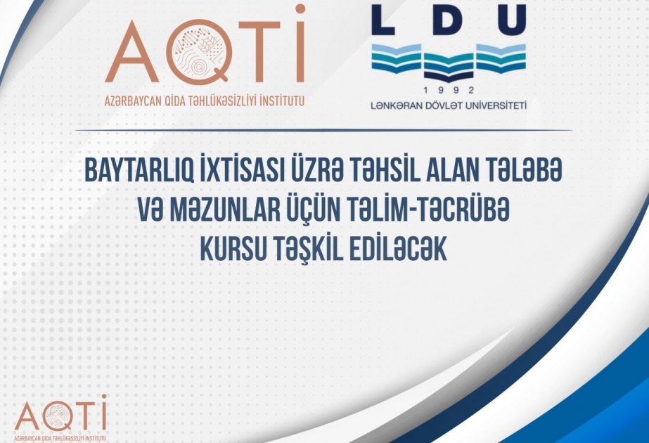 Baytarlıq ixtisası üzrə təhsil alan tələbə və məzunlar üçün AQTİ-də təlim-təcrübə kursu təşkil ediləcək