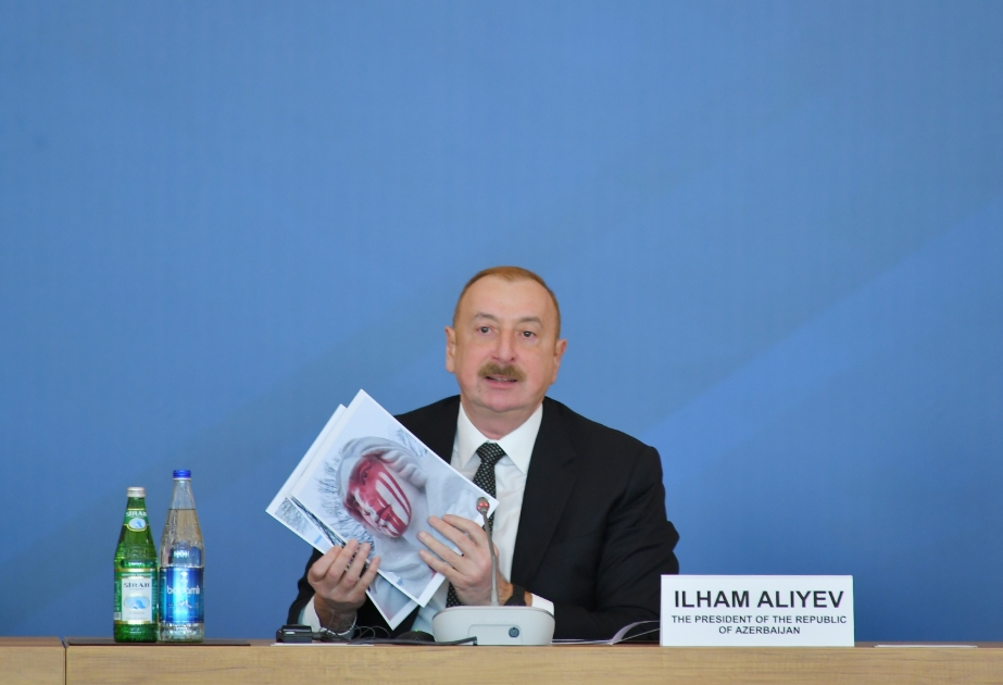 President of Azerbaijan: The act of vandalism against Natavan`s monument in France is an illustration of double standards