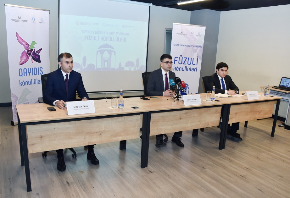 “Füzuli Könüllüləri” qrupuna qəbula start verilib