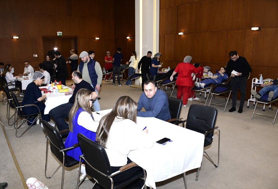 YAP Mərkəzi Aparatında qanvermə aksiyası keçirilib