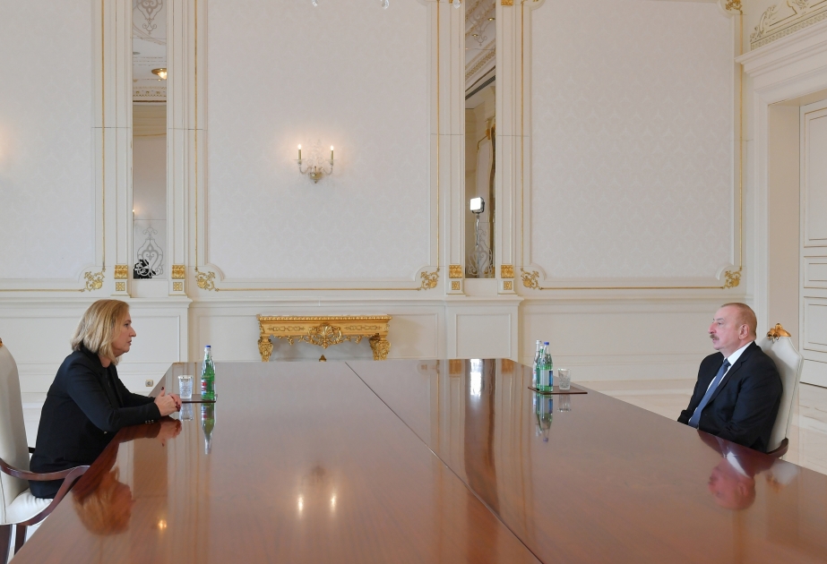 El Presidente de Azerbaiyán recibió a la exministra israelí de Asuntos Exteriores