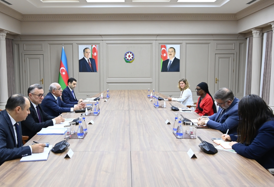 El Primer Ministro de Azerbaiyán se reúne con la Directora Ejecutiva del Programa Conjunto de las Naciones Unidas sobre el VIH/SIDA